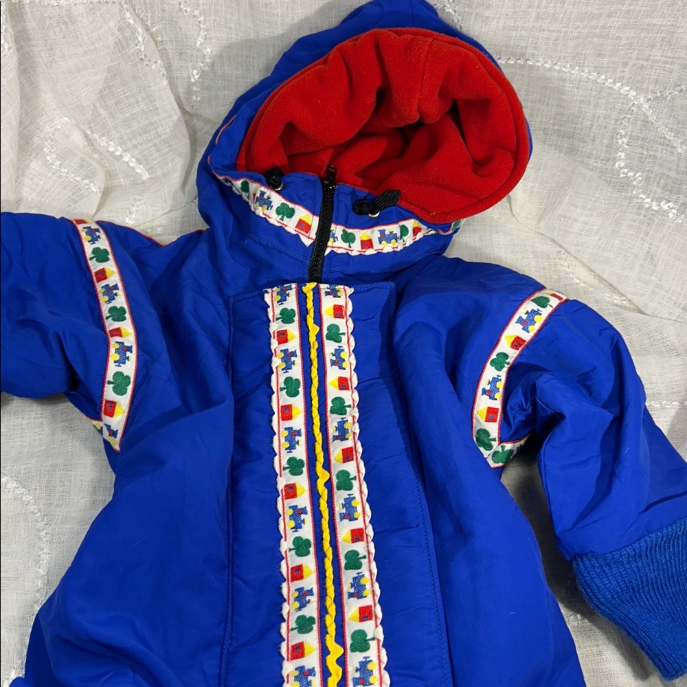 Wintergreen handmade fully lined with hood winter suit Size 12mo K00055 - Picture 4 of 15